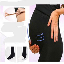 Autumn and winter 320D velvet pregnant women pantyhose U-shaped file during pregnancy, stomach lift elastic adjustable fertilize 2024 - buy cheap