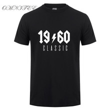 Omnitee born in 1960, camiseta de algodão clássica, manga curta, legal, presente de aniversário, camiseta para homens 2024 - compre barato