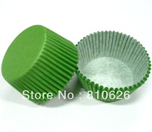 Promotion 100Pcs Green cupcake liner baking cup muffin paper case cup cake wrapper box case mold for bakery muffin decoration 2024 - buy cheap