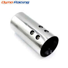 Tail Throat  Universal Chrome Stainless Steel Car Rear Round Exhaust Pipe Tail Muffler Tip pipe/Tail Throat YC100455 2024 - buy cheap