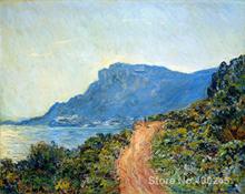 Landscape Oil Painting Claude La Corniche Sun by Claude Monet Room decor Hand painted High quality 2024 - buy cheap