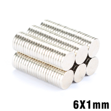 100Pcs Neodymium Magnet Disc 6x1mm N35 Permanent NdFeB Small Round Super Strong Powerful Magnetic Magnets For Craft 2024 - buy cheap