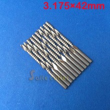 10pcs 3.175mm High Quality Carbide CNC Router Bits One Single Flute End Mill Tools 42mm 2024 - buy cheap