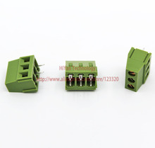 (50pcs/lot) PCB Screw Terminal Block Connector KF128-3P pitch:5.0MM/0.2inch Green 5mm KF128 3Pins 2024 - buy cheap