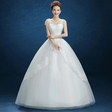 Новое свадебное платье, простое свадебное платье с цветочным принтом на шнуровке, es размера плюс, платья принцессы с вышивкой 2024 - купить недорого