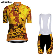 Sptgrvo lairschdan amarelo mulher conjunto camisa de ciclismo pro verão equipe roupas kit homens 2019 bicicleta roupas terno mtb outfit 2024 - compre barato