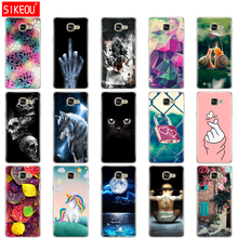 Silicone case For Samsung Galaxy A7 2016 A710F A710 SM-A710F Case soft TPU Back Cover Capa For Samsung A7 2016 A7 6 Phone flower 2024 - buy cheap