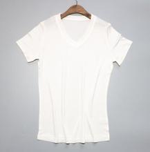 Camiseta de seda 100% Natural para mujer, ropa elástica informal transpirable, talla grande, TB1169 2024 - compra barato