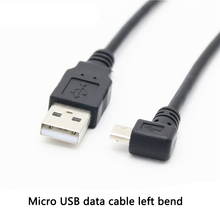 Высокое качество Черный 1 шт. левый Угловой 90 градусов USB 2,0 Тип A папа к женскому USB кабель удлинитель шнур 2024 - купить недорого