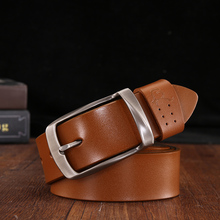 FURONG High Quality Vintage Leather Belt Men Casual Belts Cow Genuine Leather Fashion Belt Luxury Brand Casual Solid 2019 Belt 2024 - buy cheap