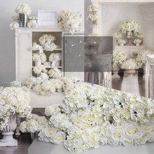 Hortensia Artificial decorativa, flor de seda para la cabeza para boda, muro arco, accesorios de decoración para el hogar, 15CM/5,9 pulgadas 2024 - compra barato