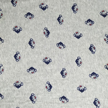 Tela de punto con estampado de mono, tela fina de punto, dibujo en tela de algodón, Material para costura de tela, baberos, camiseta 2024 - compra barato