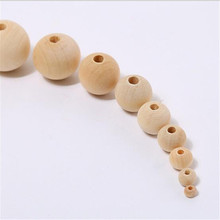 1pack  6/8/10/12/14/16/18/20/25mm Beads Natural Round Loose Wood Beads for Jewelry Making Bracelet Necklace Findings Accessories 2024 - buy cheap