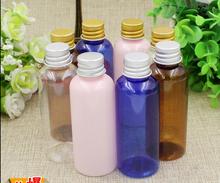 Free Shipping 50 pcs 50 ml Pink White Blue Plastic Bottle Wholesale Refillable Perfume Cosmetic Water Empty Coametic Containers 2024 - buy cheap