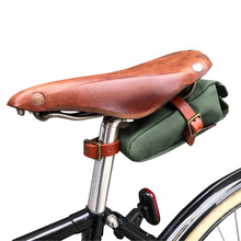 Tourbon-Bolsa de sillín de bicicleta Vintage, bolsa de sillín de bicicleta, funda trasera de asiento, bolsa para teléfono de lona, accesorios de ciclismo, repelente al agua 2024 - compra barato