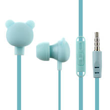 Cute Cartoon Earphone 3.5mm In-Ear Sport Music Lovely Headset Good Kids Children Bear Gift for Samsung Xiaomi HTC MP3 MP4 Player 2024 - buy cheap