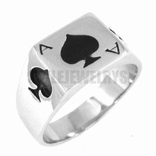 El Ace of Spades anillo de acero inoxidable joyería Spades Motor Biker anillo hombres anillo al por mayor SWR0150A 2024 - compra barato