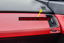 2pcs ABS Matte Car Dashboard Side Air Conditioning Vent Outlet Frame Trim For Jaguar E-PACE E PACE 2018 2019 Auto Accessories 2024 - buy cheap