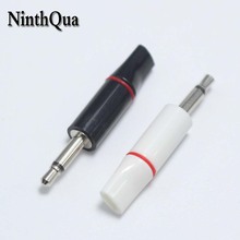 1pcs 2.5mm Mono Headset Plug 2 pole 2.5 Audio Plugs Adaptor Connector for Earphone ect White Black 2024 - buy cheap