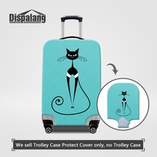Capa protetora de bagagem criativa de gato para animais, capa para estojo com três tamanhos de 18 a 32 2024 - compre barato