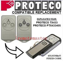 Replacement remote for PROTECO TX433,PTX433405 433,92MHZ FIXED CODE GOOD 2024 - buy cheap