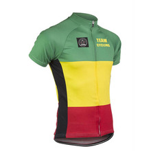 Jiashuo-camiseta e bretelle de equipe profissional de ciclismo, roupa respirável, nova 2017, verde, amarelo, vermelho 2024 - compre barato