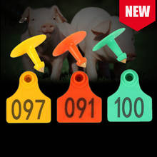 Cow Cattle Pig Sheep Livestock Use Plastic Rabbit Rfid Ear Tags Farm Animal ID Plier Big Size 4.8cmX4cm Factory 2024 - купить недорого