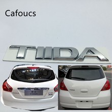 Cafoucs-pegatinas de logotipo para Nissan TIIDA, portón trasero, maletero, insignia de emblemas 2024 - compra barato