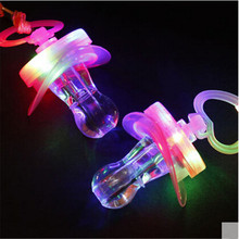 Free shipping 15pcs/lot LED Flashing Baby Party Supplies Funny Toy Light up Pacifier Whistle Survival Tool Flashing child Toy 2024 - buy cheap