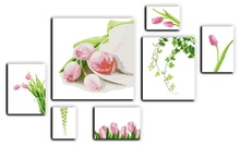 Tulipa amor kit de ponto cruz flor 18ct 14ct contagem impressa bordado de tela artesanal faça você mesmo 2024 - compre barato