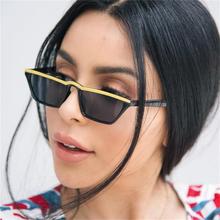 Pequenos óculos de sol cateye marca de luxo moda feminina óculos de sol estreitos para mulheres lunette soleil femme pequenos 2024 - compre barato