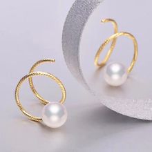 classic 10-11mm round white south sea pearl earring 14 2024 - buy cheap