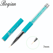 Профессиональная Кисть для ногтей BQAN 5 мм/7 мм, наконечники для ручного рисования, ручка для рисования линий, инструменты для маникюра, кисть для дизайна ногтей, украшение 2024 - купить недорого