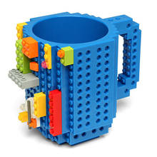 Build-On Brick Mug block Kids Building Blocks Toys Coffee Cup DIY Block Learning Mug Kids Christmas Gift Toys Creative Ornaments 2024 - buy cheap