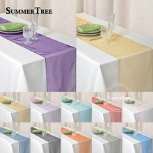 10pcs/lot 12"x108" Organza Table Runners Wedding Banquet Supply Party Decoration 30CM x 275CM Lot Color 2024 - buy cheap
