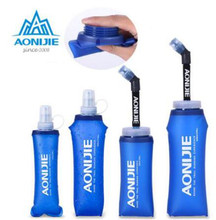 AONIJIE-botella de agua deportiva sin BPA, frasco de agua suave plegable, frasco de hidratación, frasco de 250ml y 500ml 2024 - compra barato