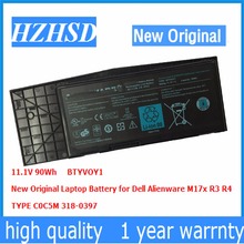 11.1V 90Wh/9CELL New Original BTYVOY1 Laptop Battery for Dell Alienware M17x R3 R4 TYPE C0C5M 318-0397 2024 - buy cheap