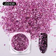 MEET ACROSS 1 Box Holo Sequins Powder Gradient Flake Nail Glitter Manicure Nail Art Paillettes Decoration Tips 2024 - buy cheap