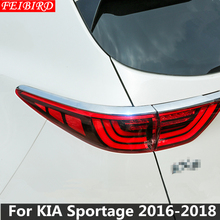 Para KIA Sportage 2016 2017 2018 ABS cromo luz para faro trasero cubierta decoración pegatinas Trim Bright Silver 2024 - compra barato