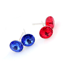 Classic Earrings For Men Women Girls Crystals from Swarovski 7 Color Studs Earings Fashion Jewelry Brincos Bijoux 2024 - buy cheap