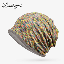 DANKEYISI Hip Hop Knitted Hat Women Warm Casual Cotton Slouchy Hat  Crochet Ski Beanie Hat Female Soft Skullies Beanies Men 2024 - buy cheap