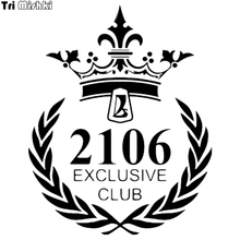 Tri Mishki HZX222 18.8*15cm funny car stickers for vaz lada 2106 exclusive club auto car sticker 2024 - buy cheap