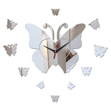Reloj de pared con espejo acrílico para decoración del hogar, pegatina de reloj digital grande, diseño moderno y seguro, novedad 2024 - compra barato