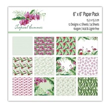 DIY Flamingo Scrapbooking paper pack of 24sheets handmade craft paper craft Background pad 2024 - buy cheap