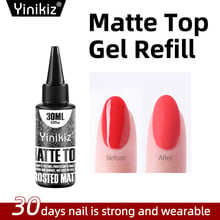 Yinikiz Tempered No Wipe Top Coat Base Gel Top Coat Matte Top Nail Gel 30ml All Nail Base &Top Gel 2024 - buy cheap