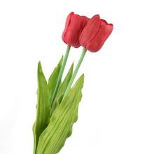 29 ''Artificial Tulip PU Latex Decoração Do Casamento Real Toque Tulipa Poodles 6 Pcs Boa Qualidade Flores Artificiais Decoração Do Partido 2024 - compre barato