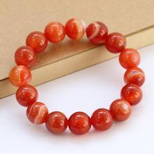 Natural Brazil ChanSi catenary Red silkworm stone agate bracelet refill Gem Stone Lucky Stretch Elastic Bracelet Fashion Jewelry 2024 - buy cheap