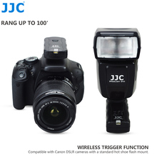 Jjc-lanterna de câmera com controle remoto, 30 metros, 433mhz, 16 canais, sem fio, disparador de flash, para canon/nikon/olympus/pentax 2024 - compre barato