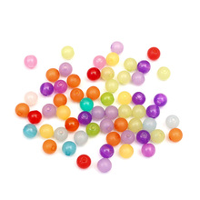 200Pcs Mixed Round Jelly Color Acrylic Beads  For Jewellery Marking Loose Spacer Beads Bracelet Necklace Charm Jewelry Finding 2024 - buy cheap