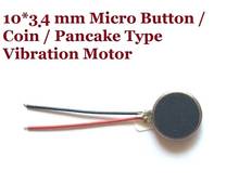 100pcs/lot 10*3.4 MM Ultra Micro Button Type Vibration Motor 2.5-4V/0.07A Electric Motor Free shipping 2024 - buy cheap